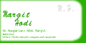 margit hodi business card